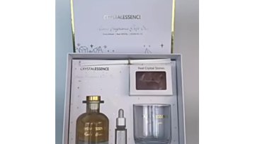 Wonderful fragrance gift box: 100ml round bottle reed diffuser+ 100g scented candle gift set1