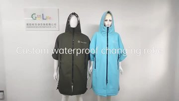 waterproof hooded dry surf short sleeve changing r