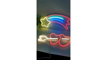 LED Outdoor Wall Light Shooting Star Love Cupid Open LED  Neon Sign Light Night Gift Party Wedding Home Decor Adverting1