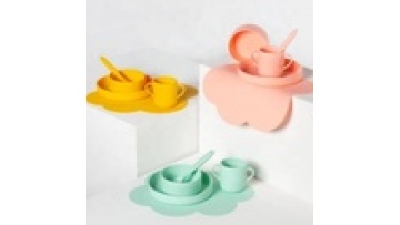 Wholesale hot-sale silicone Baby Feeding Set Soft Spoon BPA Baby Feeding Spoon Fork Set Utensils1