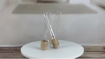 Clear Glass Conjoined Test Tube Flower Vase