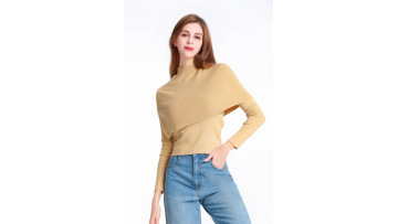 Two-piece Set Stand Collar Long -sleeved Sweater