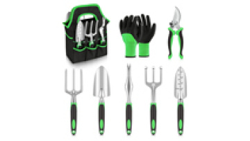 8 piece Heavy Duty Garden Tool Set Aluminium Alloy garden hand tools kit customized and professional gardening tools with bag1