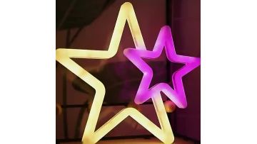 Led Neon Sign Light 2star Boy Girl Star Hand Hello for Room Party Wedding Decoration Xmas Gift Night Toy Animal Kid's Light1