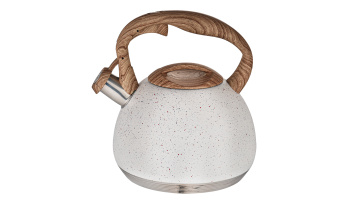 FH-608C White marble whistling stovetop tea pot