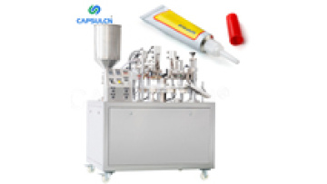 CNF-30A Semi Automatic Cosmetic Cream Paste Vertical Body Lotion Soft Plastic Tube Filling And Sealing Machine1