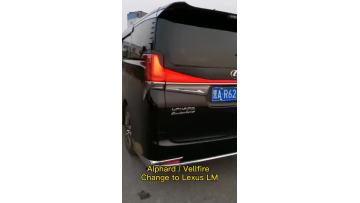 Alphard change to Lexus LM kit taillights