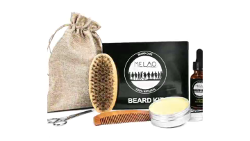 Private Label  men's skin care products natural beard balm price organic men beard growth oil set for men beard grooming kit1