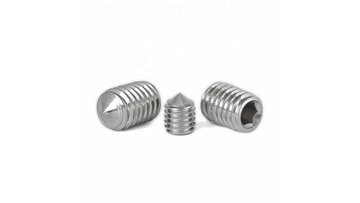 Titanium slotted set screws