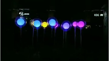 LED Solar Reed Ball Light Outdoor Lawn Decorative Spike Light Garden Landscape Lawn Pathway Holiday Party1