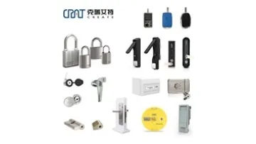 Grid Stainless Steel Communication Cabinet Lock Electronic Key Unlock Passive Padlock1