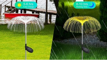 Rgb Colorful Solar Led Optic Fiber Jellyfish Stake Light For Garden Landscape Park Villa Lawn Gate Holiday Party1
