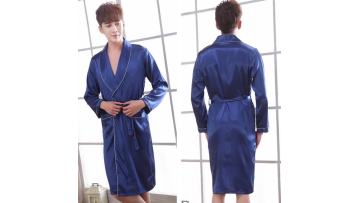 faux silk robe for men and women