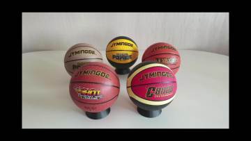 High quality colorful hygroscopic leather laminated basketball with logo custom1