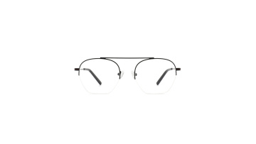 Japanese Custom Eyeglasses New Design Men Metal Half Frame Optical Glasses1