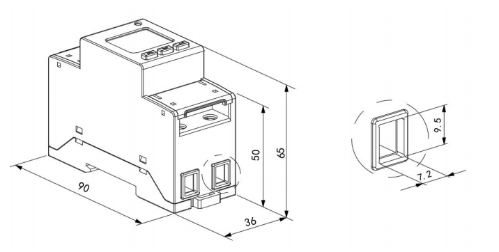 Rail Mount Energy Meter