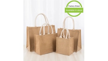 Custom Printed Shopping Jute Tote Bag Burlap Eco R