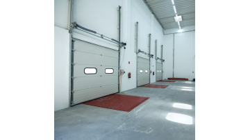 sectional door with remote control operation