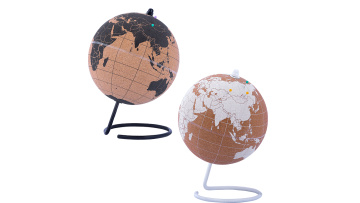 black cork globe