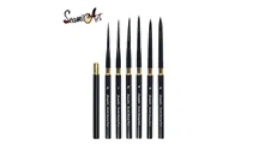 SeamiArt 1pc portable travel nylon hair travel watercolor detail fine round paint brush aquarelle1