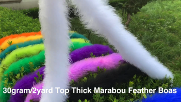 Wholesale 30gram Top Thick White Marabou Feather Boas For Party And Prom Cloth Decoration1