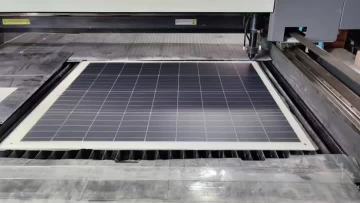 Laser cutting of flexible solar panels