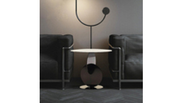 Light luxury sofa side table modern minimalist small apartment living room creative fashion metal Small round corner table1