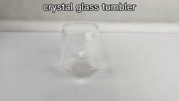 Diamond Shaped Crystal Glasses Whiskey