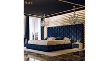 luxury velvet bed frame bedroom king size hand interwoven large headboard luxurious1