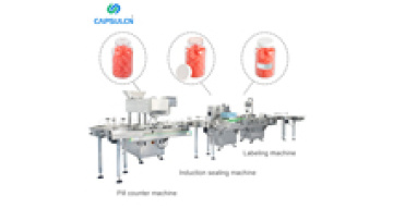 CapsulCN Machine Connection Automatic Pills Tablet Capsule Counter Sealing And Labeling Machine Line1