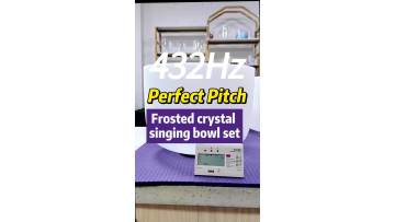 Perfect Pitch for Frosted Crystal Singing Bowl