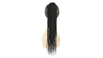 Box Braided Drawstring Ponytail Extensions Long 3X Box Braids Ponytail Hairpiece Clip-in Braiding Synthetic Ponytail1