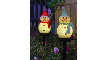 Rgb Colorful Solar Led Snowman Stake Light For Garden Landscape Park Villa Holiday Outdoor Party Christmas Pathway1