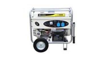 5KVA air cooled single cylinder gasoline electric generator with 10inch bigger wheel and handles1