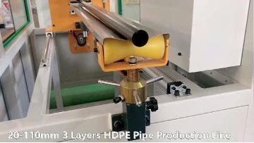20-110 3 layer HDPE pipe making machine 