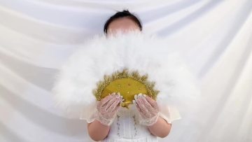 Fancy Dress Wedding Party Favor Gift Outdoor Dance Photoshoot African Bridal Hand Fan1