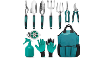 hot sale professional garden tool kit green 12 Pcs Professional Aluminum Garden Hand Tool Set1