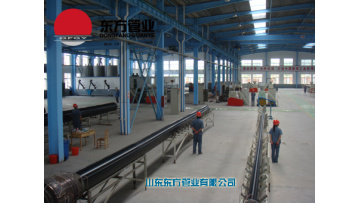 UHMW-PE pipe production operation area