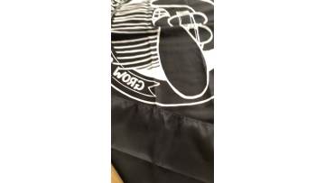 black  2 sided printed flags