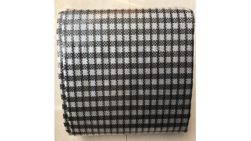 pe woven black white grid film