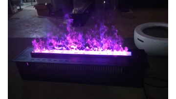 1m watersteam fireplace with colors changing and  wood sound