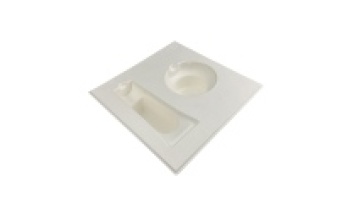 Biodegradable molded fiber pulp packaging used for cosmetic packaging1