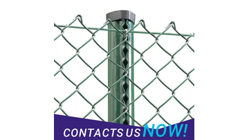 Galvanized and PVC Coated Chain Link Fence 3.0 mm * 5 cm * 1.5 m * 15m1