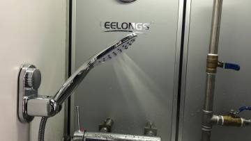 Leelongs Full Chromed Bathroom Plastic 3 Functional Button Hand shower head1