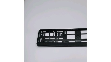 Custom Black European Plastic Car Frame License Plate Holder Europe Size1