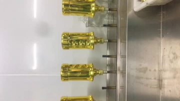 automatic spray painting line for wine bottles.mp4