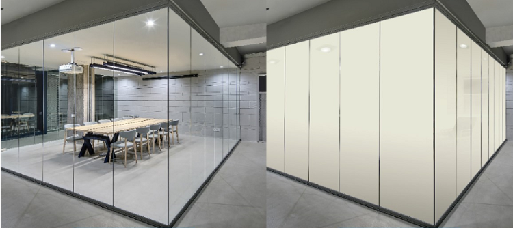 Custom Size Smart Film Switchable Window Tint Glass Shower Door Electric Privacy Tempered Glass