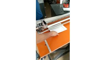 Manual v type cardboard grooving machine