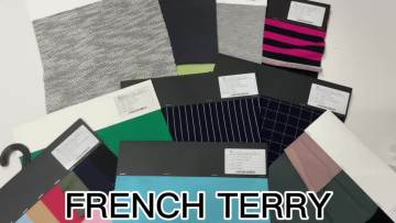 Manufacturers high quality wholesale  polyester cotton material  french terry knitted baby prints fabrics for garment1