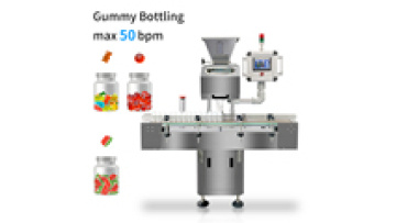 8 Lane Fully Automatic PLC Control Tablet Bottling Gummy Bear Counter Soft Candy Gummy Counting Machine1